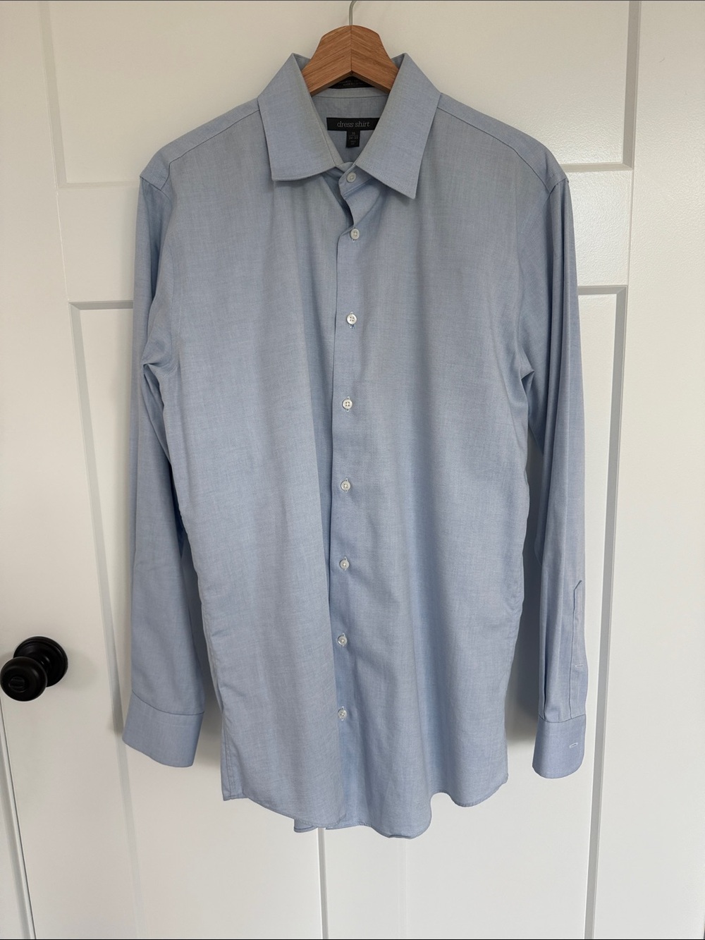 Nordstrom Men's Light Blue Dress Shirt - Long Sleeve Button-Up